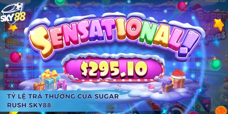 Tỷ lệ trả thưởng Sugar Rush cực kỳ khủng